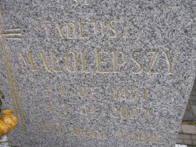 Tadeusz Małolepszy  1961 Herby - Grobonet - Wyszukiwarka osób pochowanych