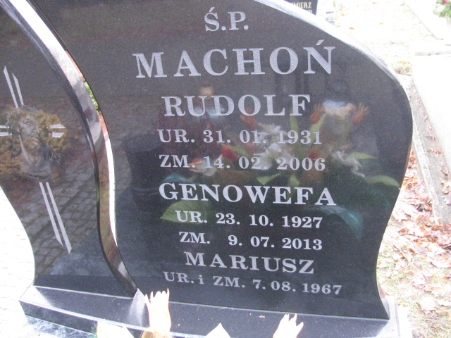Mariusz Machoń  1967 Herby - Grobonet - Wyszukiwarka osób pochowanych