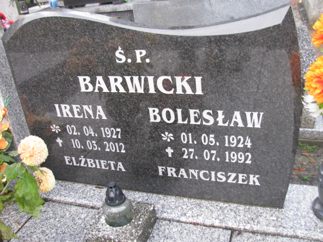 Irena Barwicka 1927 Herby - Grobonet - Wyszukiwarka osób pochowanych