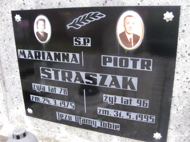 Piotr Straszak  1899 Herby - Grobonet - Wyszukiwarka osób pochowanych