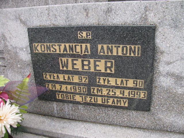 Konstancja Weber 1898 Herby - Grobonet - Wyszukiwarka osób pochowanych