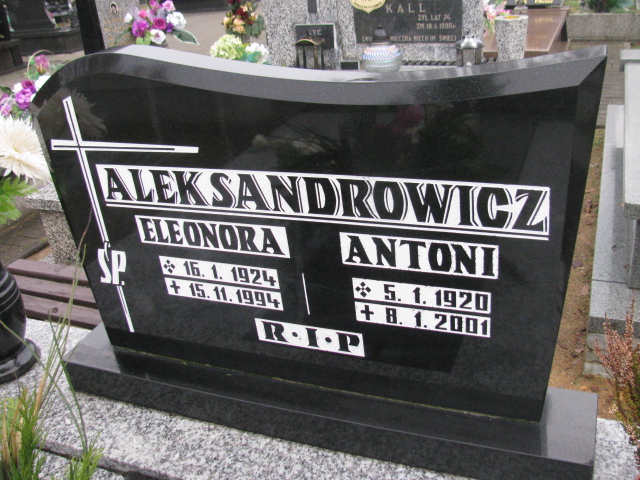 Eleonora Aleksandrowicz 1924 Herby - Grobonet - Wyszukiwarka osób pochowanych